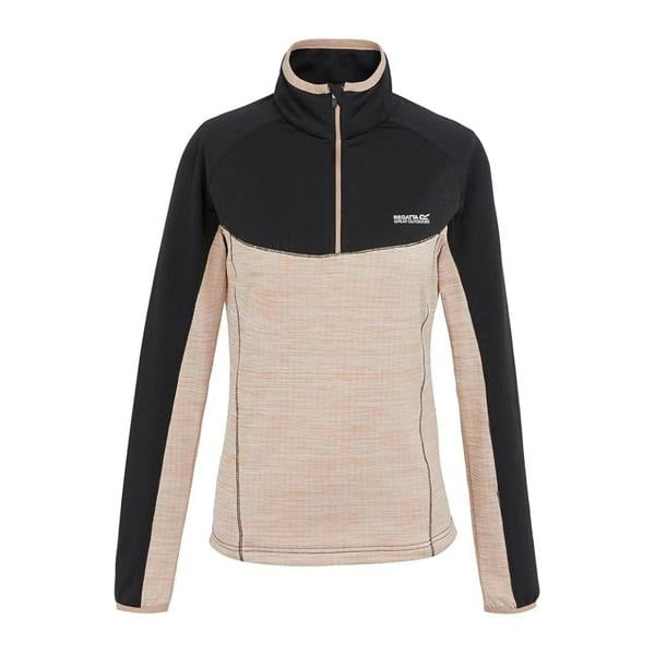 Regatta Womens/Ladies Hepley Fleece - Black/Warm Taupe Marl - 