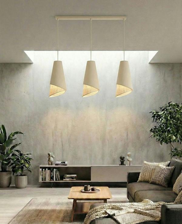 Emibig MODA Pendant Lamp 3 x E27 Beige / Rattan