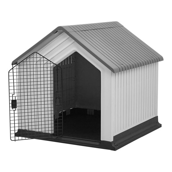 Waterproof Plastic Dog House Pet Kennel with Door Dog Houses Living and Home