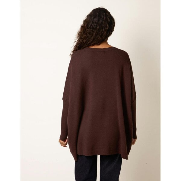 Blue Vanilla Oversized Jumper With Patch Pockets