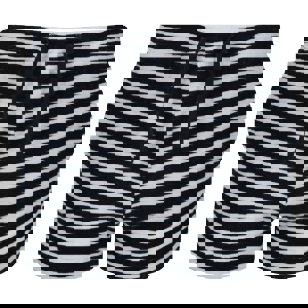 Regatta Kids Dayana Towelling Stripe Casual Shorts - Navy/White