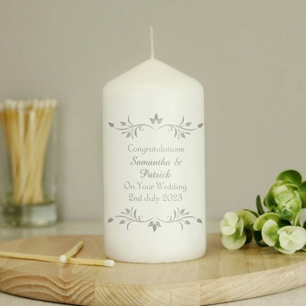 Personalised Memento Company Personalised Sentiments Pillar Candle