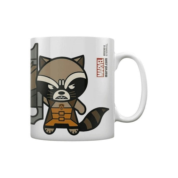 Marvel Kawaii Rocket Raccoon Mug - White/Brown