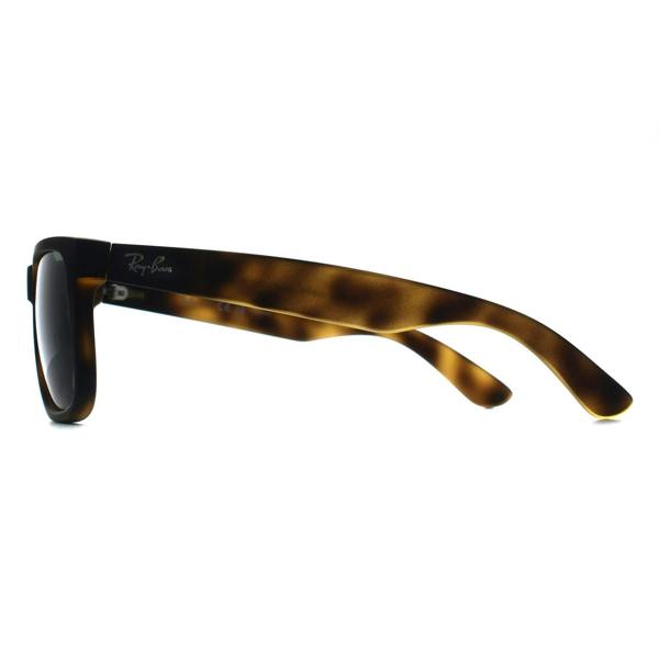 Ray-Ban Sunglasses RB4165 Justin 865/87 Matte Havana Dark Grey Polarized