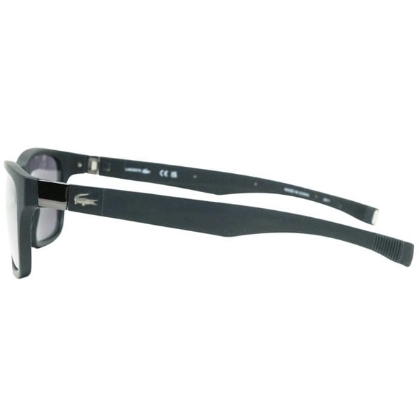 Lacoste Grey Lens Satin Black Sunglasses