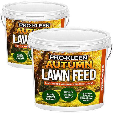 ProKleen Pro-Kleen Autumn Lawn Feed Fertiliser - Encourages Grass Green Up & Prevents Lawn Disease - Covers up to 200m2 5kg