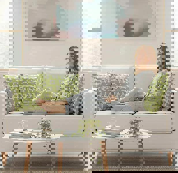 Anyhouz Anypillow Daisy Plush Pillowcase Floral Cushion Cover