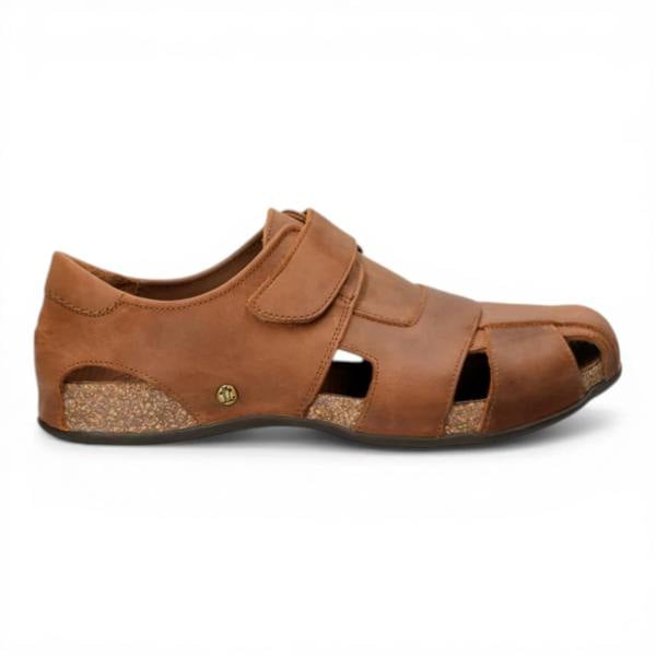 Panama Jack Fletcher Basics C5 - Men's Bark Brown Leather Sandals