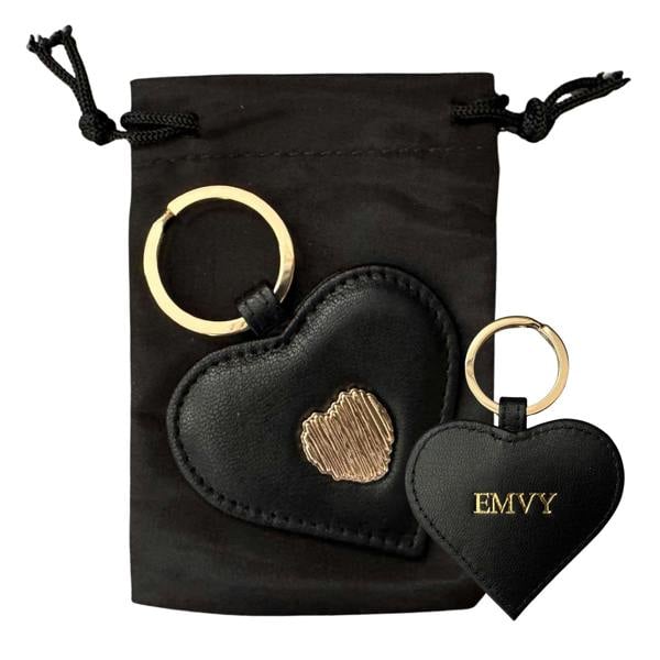 Love EMVY Signature Heart Leather Keyring With Giftbag