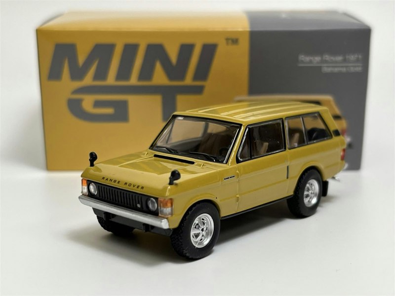 Mini GT Range Rover 1971 Bahama Gold LHD 1:64 Scale Mini GT MGT00495L