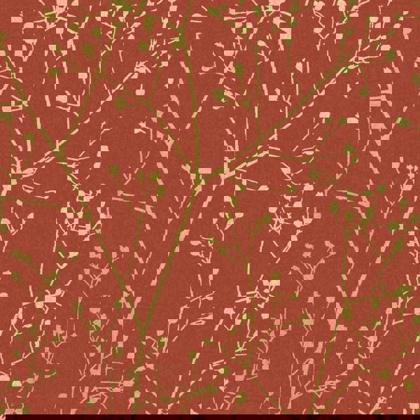Clarissa Hulse Gypsophila Wallpaper | Paprika & Gold
