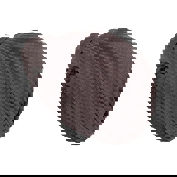 Stylish brown Fashy sauna cap with pleated turban design and elastic band