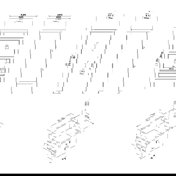 Furniture To Go Barcelona Bedside Table 2 Drawers in Jackson Hickory Oak