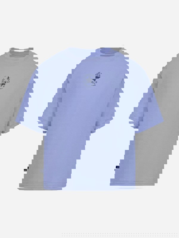 Converse Girls Chuck Patch Boxy T-Shirt in Blue