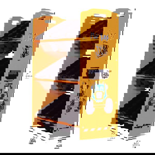Dimensions of the JCB 9 Bin storage unit.
