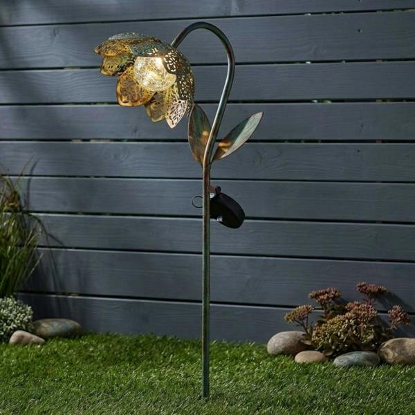 Garden Greatness Lunaria Damasque Solar Bloom Stake Light