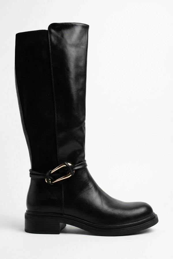 Saoirse Knee High Boots - Black