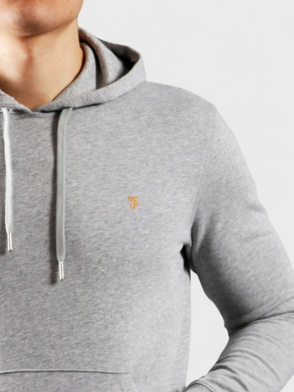 Farah Zain Light Marl Grey Hoodie