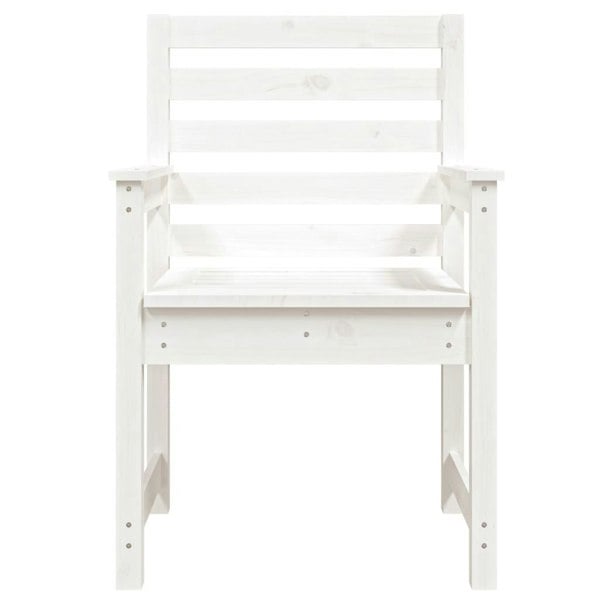 Berkfield Garden Chairs 2 pcs White 60x48x91 cm Solid Wood Pine