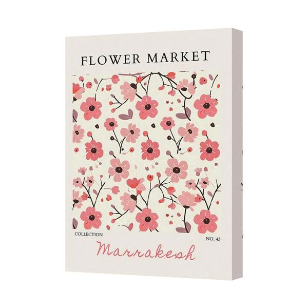 Benjamin Tate Design Flower Market Canvas Art Print Marrakesh Collection Handmade In UK