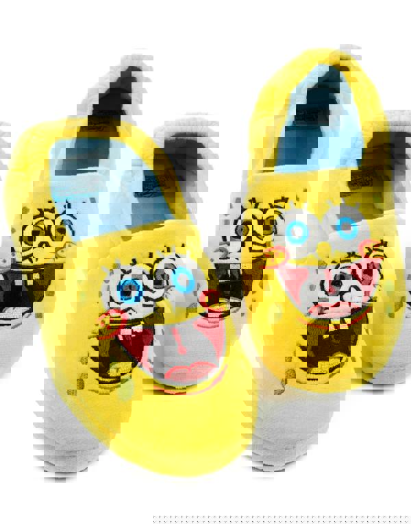 SpongeBob SquarePants Unisex Kids Yellow Character Slip On Loafer Slippers