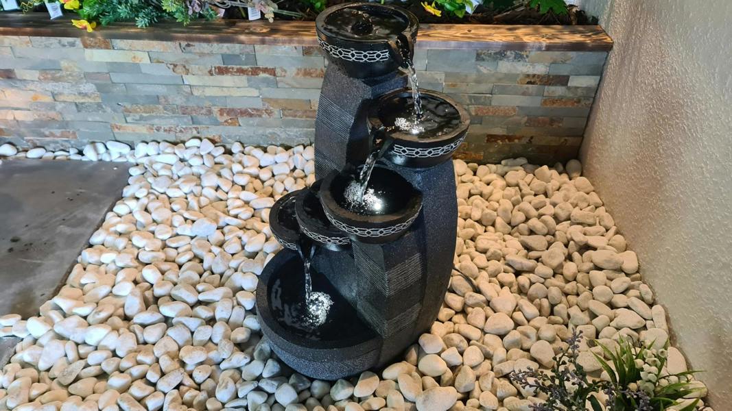 Tranquillity Water Features 5 Bowl Pour Contemporary Water Feature