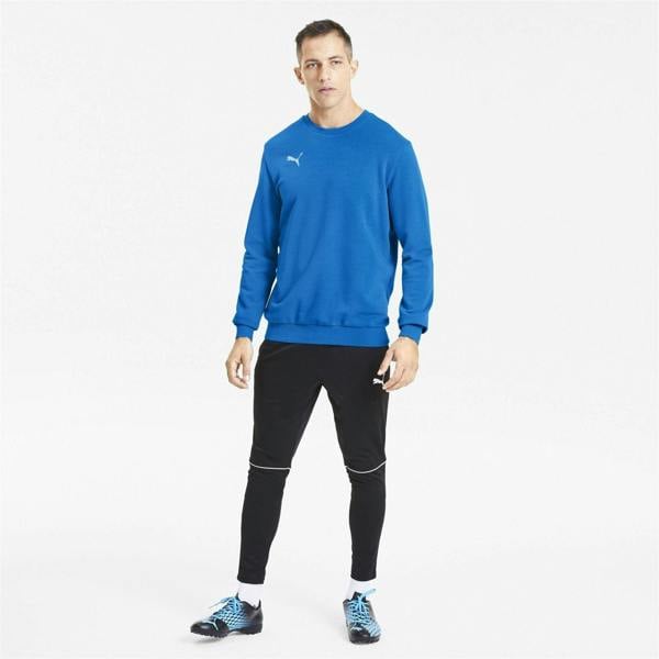 Puma Mens Crew Neck Regular Sweatshirt - Electric Blue Lemonade - 