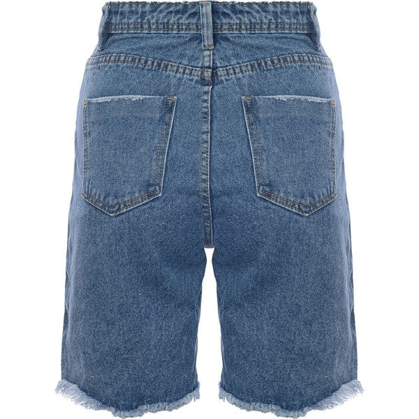 Missguided Women's Longline Denim Shorts