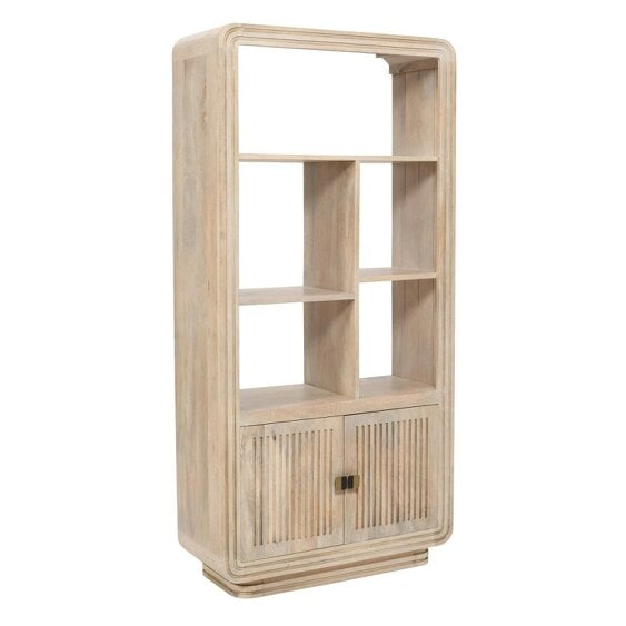 Wyld Haus Arizona Natural Mango Wood Display Cabinet with 2 Doors