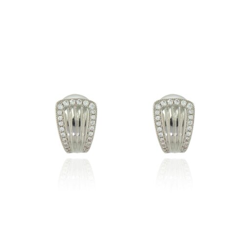Cachet London Fallon Silver Clip On Earrings