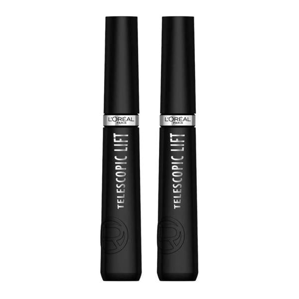 2 x L'Oreal Paris Telescopic Lift Mascara - 9.9ml Black