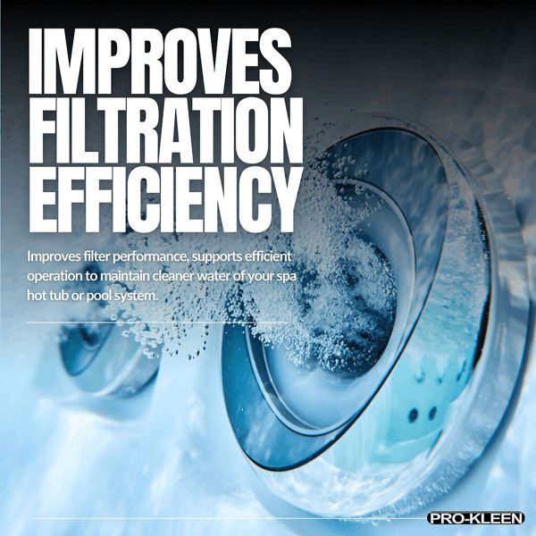 ProKleen Pro-Kleen Hot Tub Pool & Spa Filter Cartridge Cleaner 5L-10 Treatments Improves Efficiency-Deeply Cleans and Removes Oils