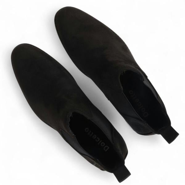 Dolcetto Men's Suede Chelsea Boots Real Leather Lined Slip-On