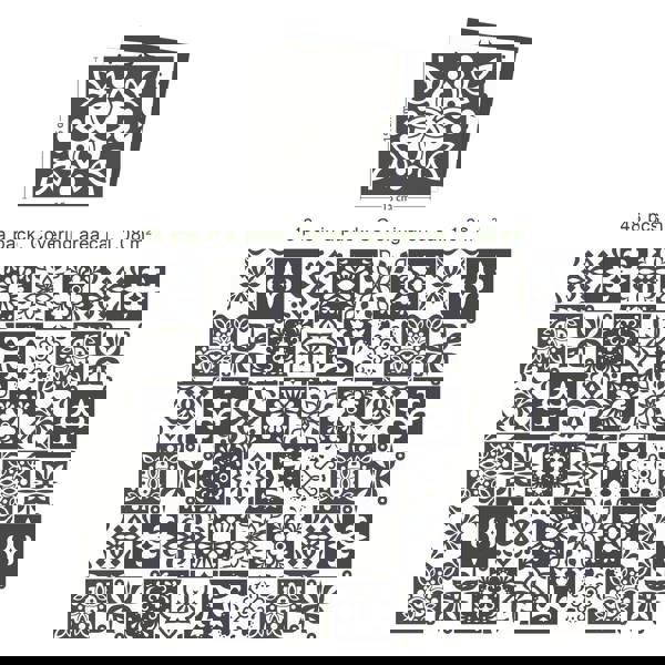 WT1560 - Marjorelle Moroccan Wall Tile Sticker Set - 15 cm x 15 cm - 24 pcs