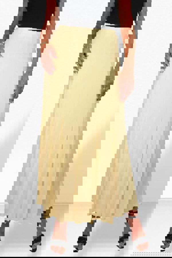 Paulo Due Women's Panelled 38" Elastic Waist Maxi Skirt