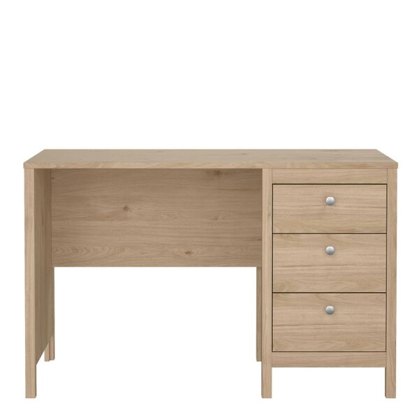 Wyld Haus Gossmere Hickory Oak Effect Office Desk 3 Drawers