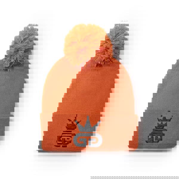 God Given Talent GGT Black Logo Royal Orange Bobble Woolly Hat