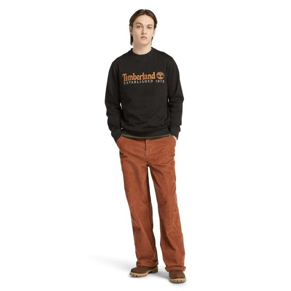Timberland Mens Established 1973 Cotton Blend Sweatshirt - Black - 