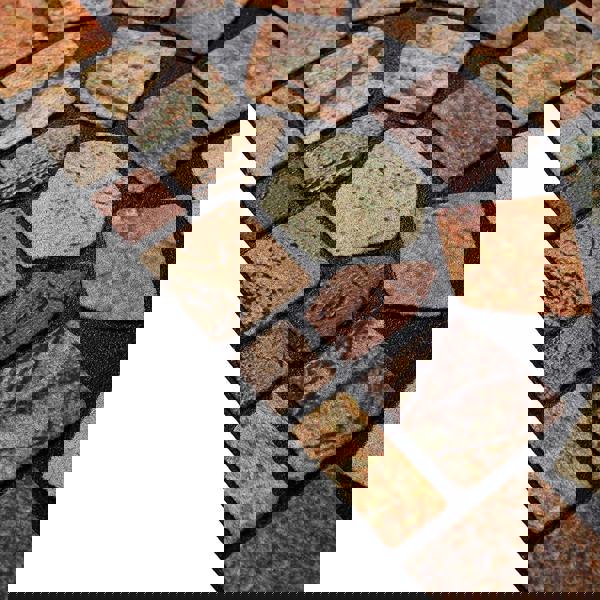 Nicoman Halfmoon Tile Barrier Doormat - Red Edge