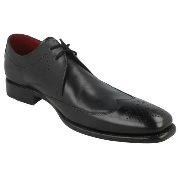 Loake Mens Loake Brogue Lace Up Leather Shoes Stitch