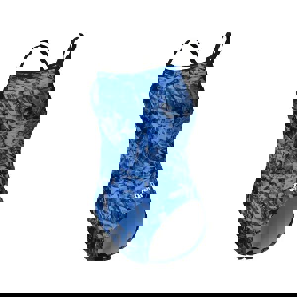 Arena Crackle Challenge black team royal one-piece swimsuit