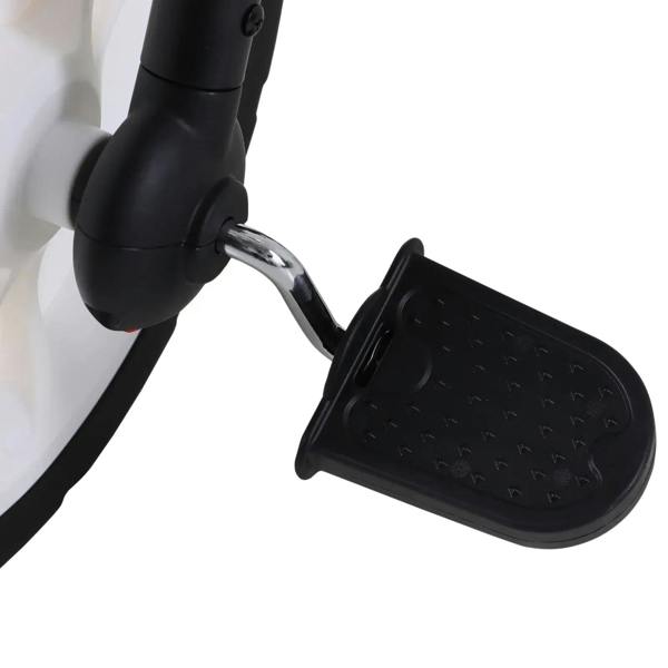 Kids black balance bike pedal footrest with textured anti-slip surface