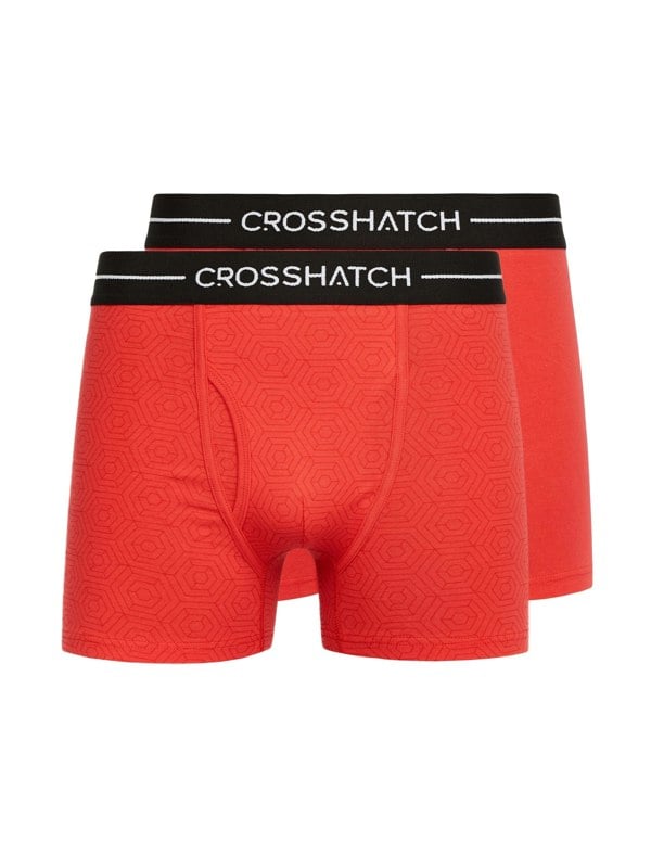 Crosshatch Hexter Boxers 2pk Red