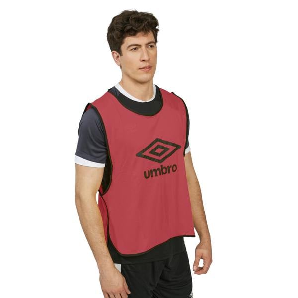 Umbro Unisex Adult Training Bib - Vermillion/Black - 
