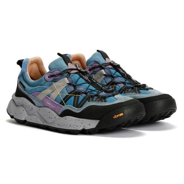 Flower Mountain Iwano Suede/Nylon Black/Blue Trainers