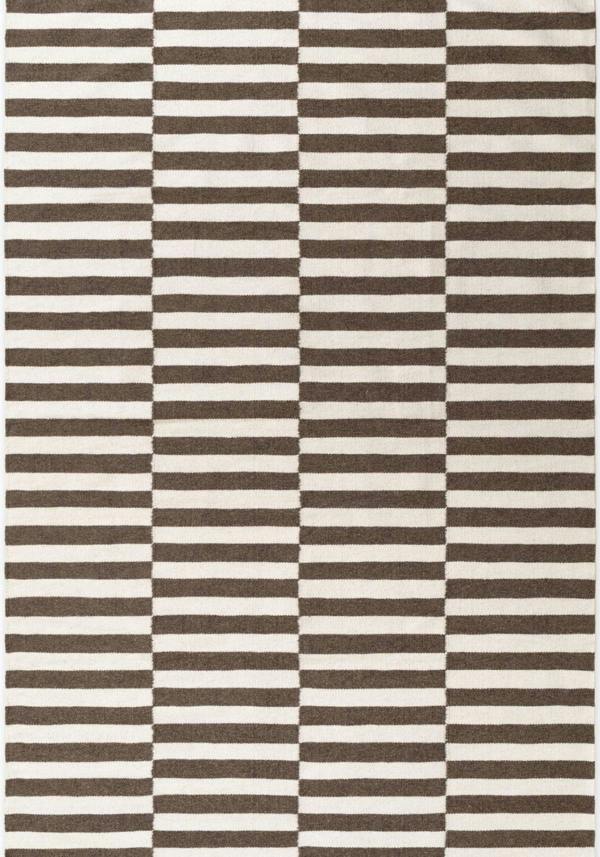 Vika Brown Wool Rug sound-absorbing rug, long-lasting, hand-woven rug.