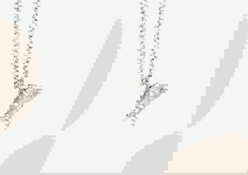 Tortoise Silver Necklace - Personalised - MYLEE London