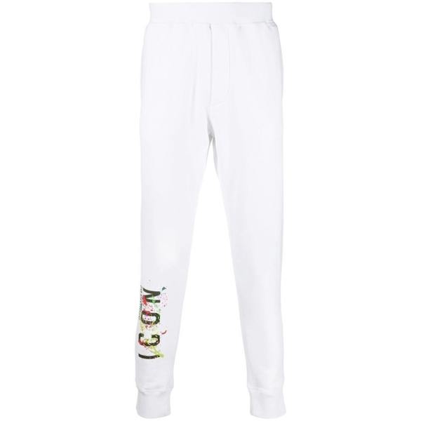 Dsquared Icon Splat Joggers   in  White