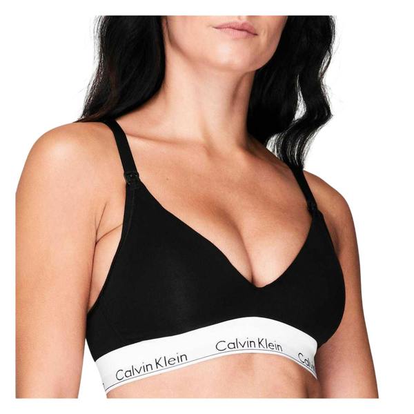 Calvin Klein Womens/Ladies Cotton Blend Bralette - Black - 