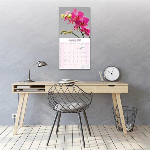 Orchids Calendar 2027, Wall Calendars, Month To View, Lifestyle, Gift